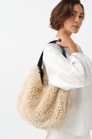Cream Faux Sheepskin