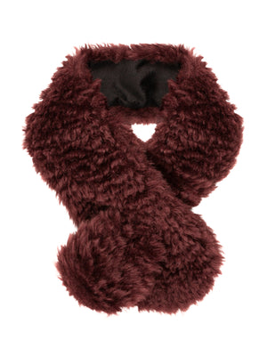Burgundy Faux Sheepskin