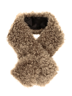 Taupe Faux Sheepskin