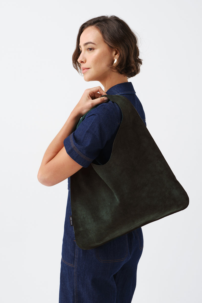 Suede Triangle Bag by Helen Moore