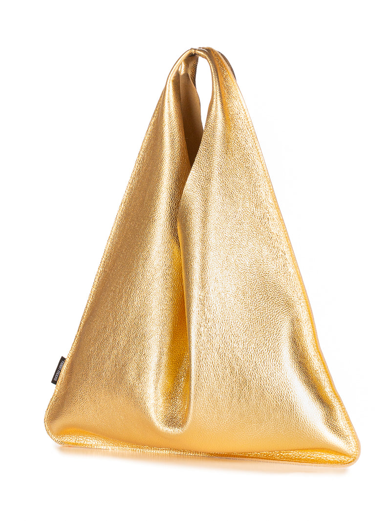 Leather Triangle Bag by Helen Moore