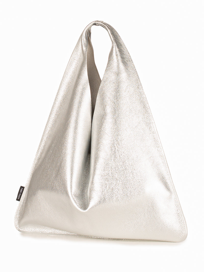 Leather Triangle Bag by Helen Moore