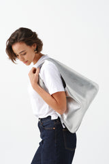 Leather Triangle Bag by Helen Moore
