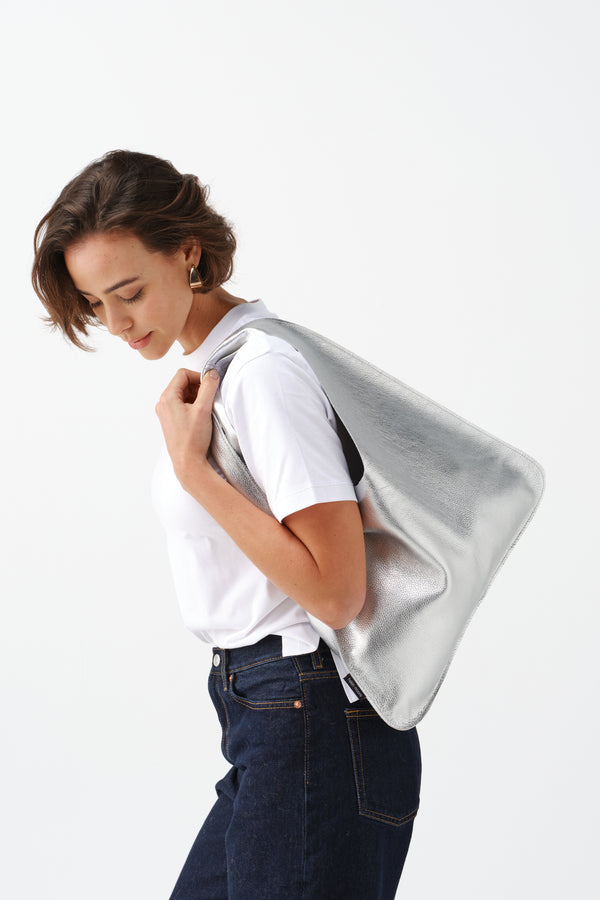 Leather Triangle Bag by Helen Moore