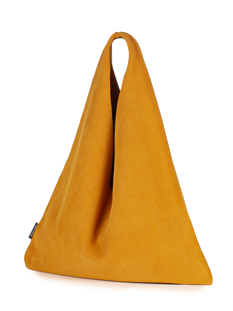 Suede Triangle Bag by Helen Moore