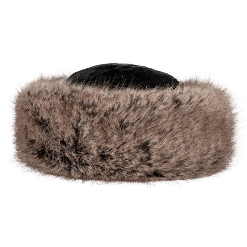 Truffle Brown faux fur Brim Hat by Helen Moore