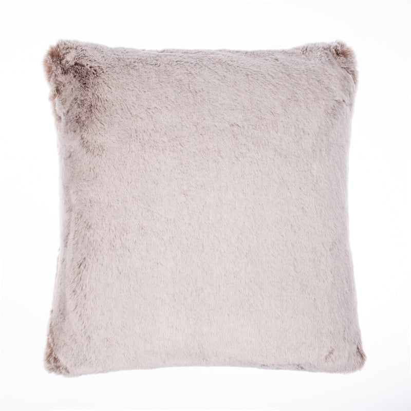 Faux fur cushion in Cappuccino  60cm / Floor Cushion by Helen Moore