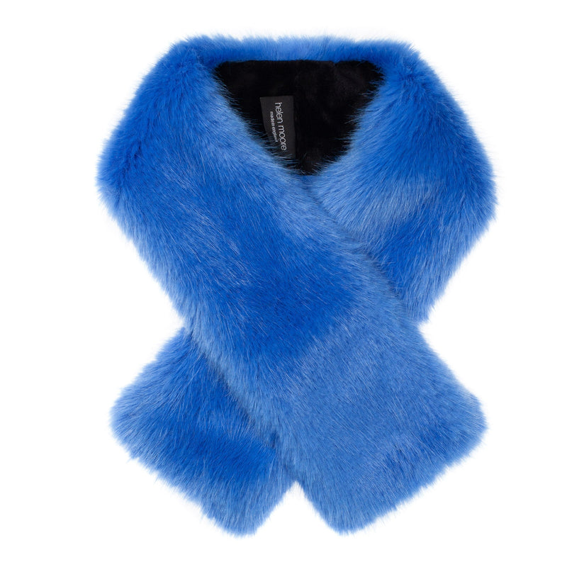 Royal Blue faux fur Tippet scarf by Helen Moore