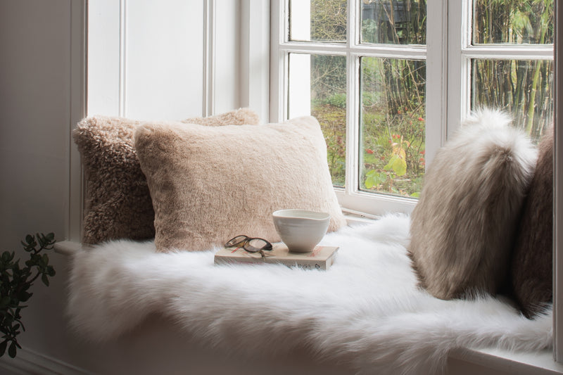 Faux Fur Skin Throw by Helen Moore