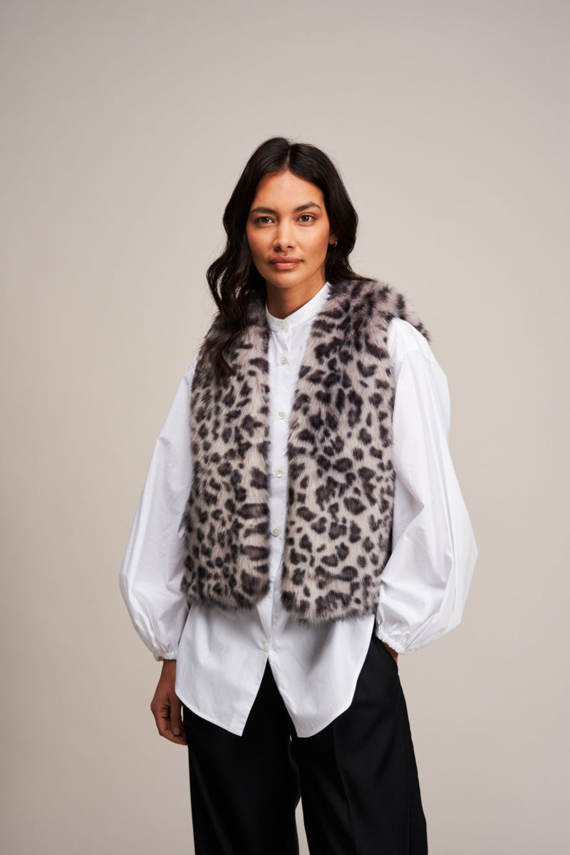 Faux fur vest near me sale