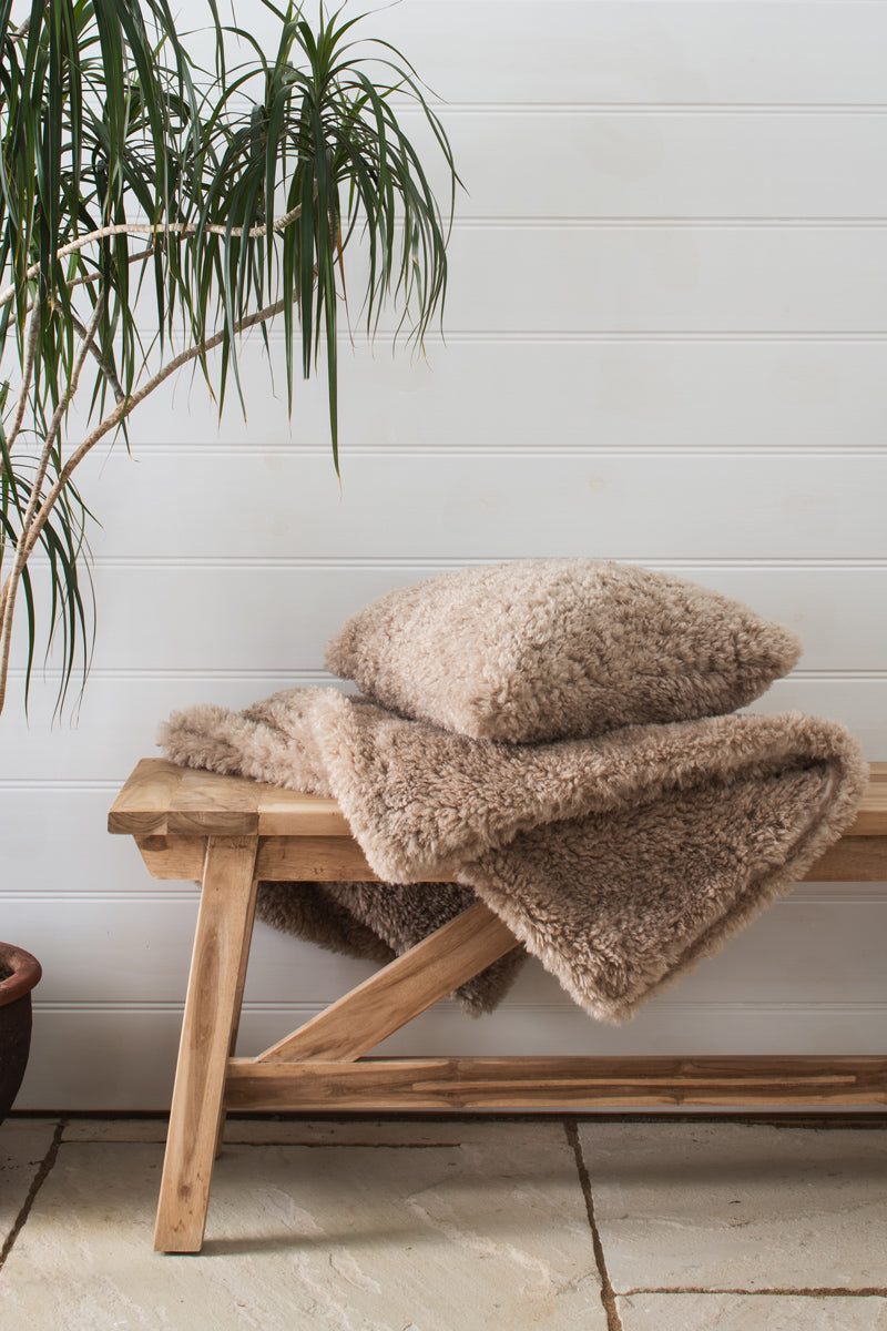Pebble Comforter Throw and cushion by Helen Moore
