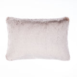 Faux fur rectangular cushion in Cappuccino by Helen Moore