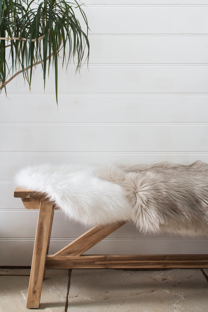 Faux Fur Skin Throw by Helen Moore