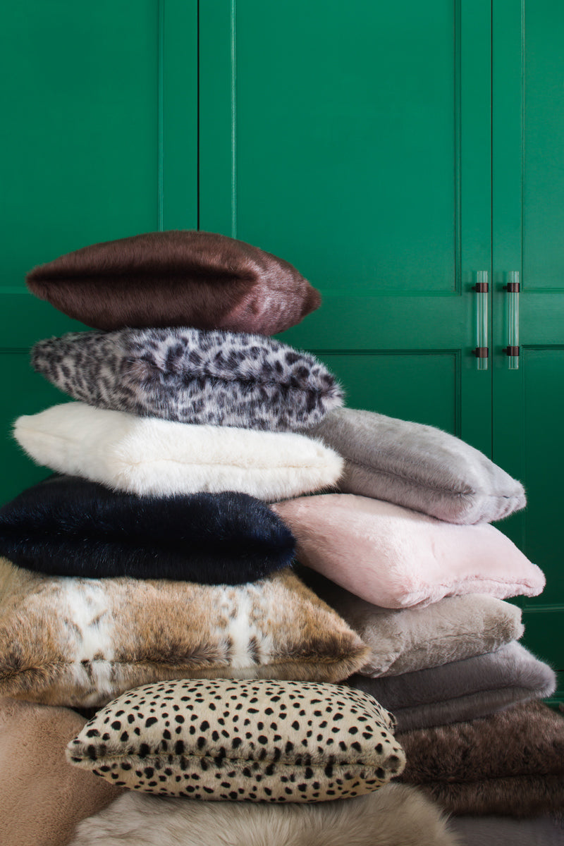 Faux Fur  Cushions by Helen Moore