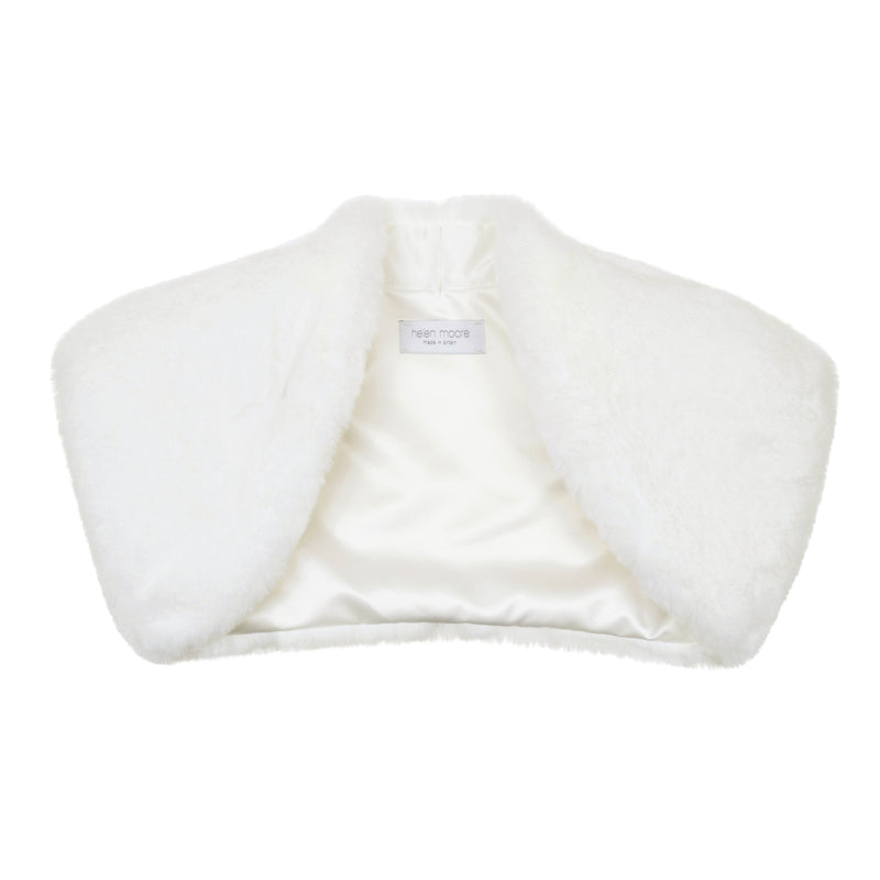 Mist Cloud Faux fur bolero by Helen Moore