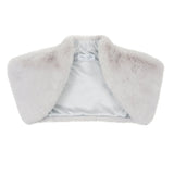 Swiss White Faux fur bolero by Helen Moore