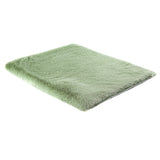Light Pistachio green faux fur pet mat by Helen Moore