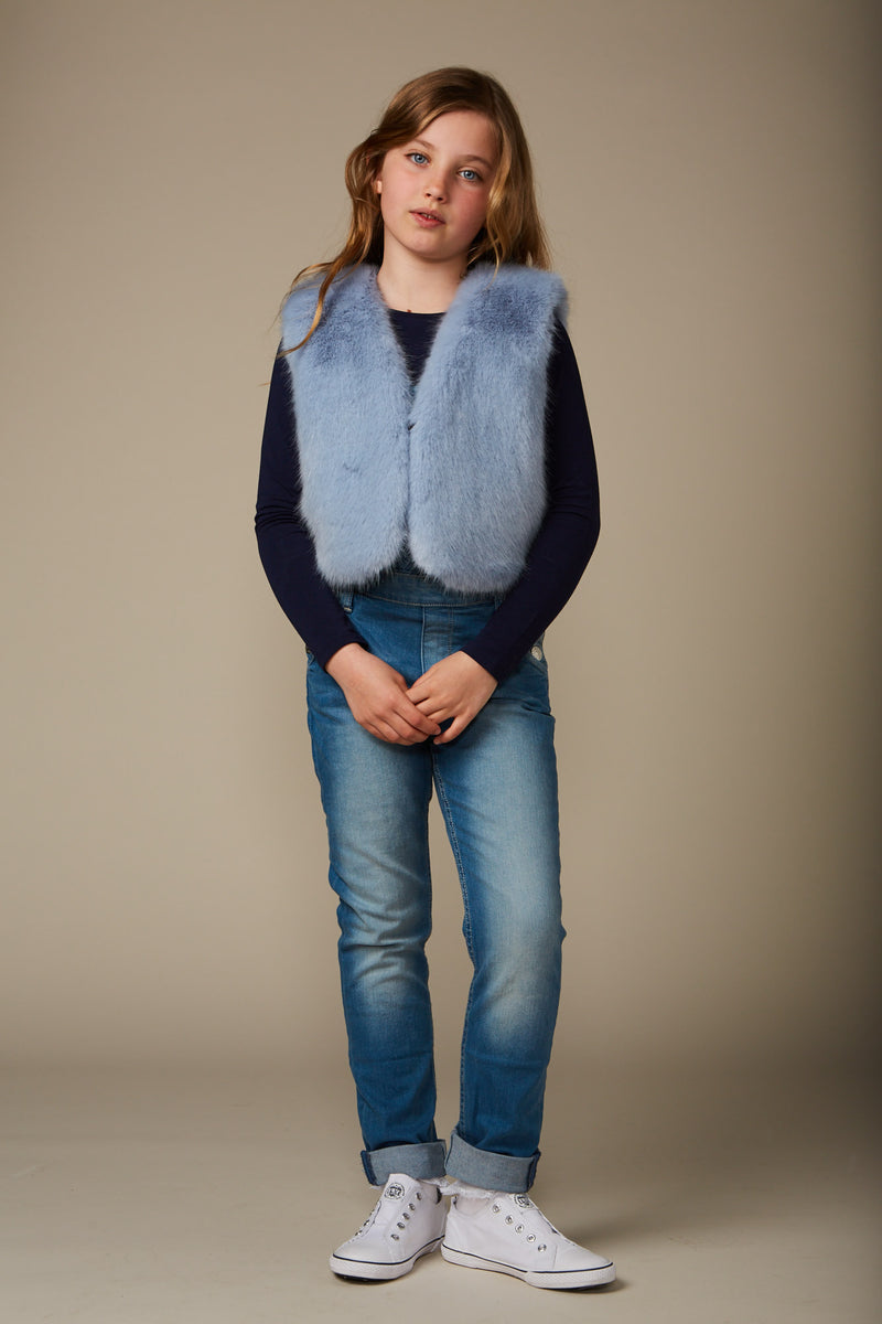 Children's Faux Fur Waistcoat by Helen Moore