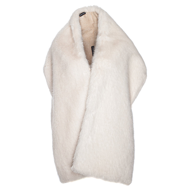 Ermine cream faux fur stole  from the wedding collection by Helen Moore