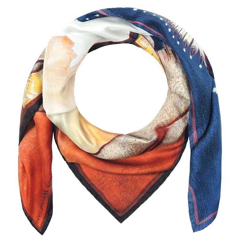 Silk Scarf featuring a painting by Stanley Moore called United Statement.