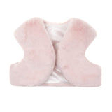 Children's light pink faux fur bolero cover-up by Helen Moore
