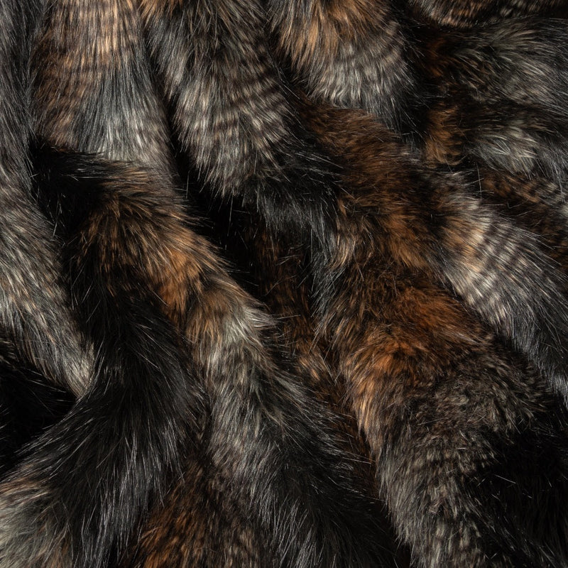 Brown Quail Faux Fur Swatch by Helen Moore