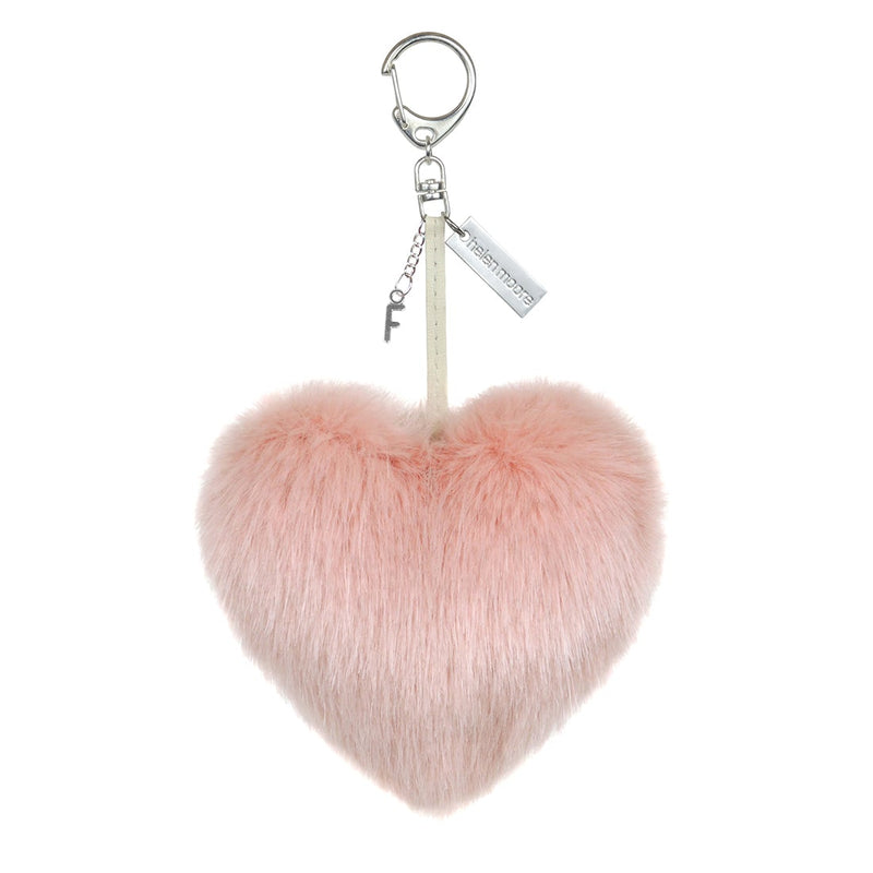 Personalised Faux Fur Pom Pom Key Ring by Helen Moore
