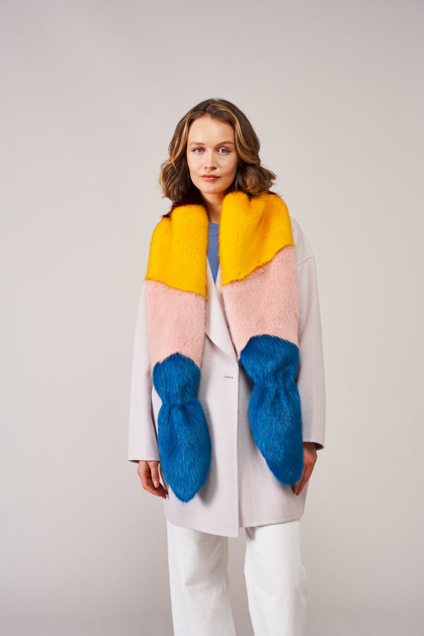 Design your own Faux Fur Pick 'n' Mix Vixen Scarf by Helen Moore