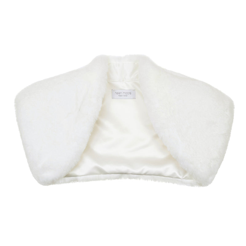 Children's Faux Fur Wedding Bolero by Helen Moore