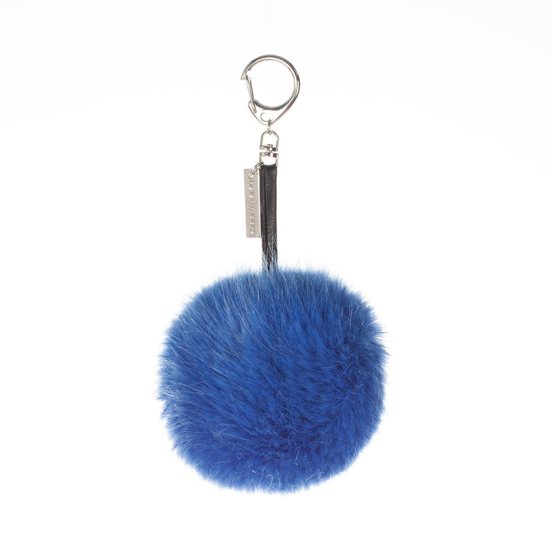 Royal Blue Pom Pom Keyring by Helen Moore