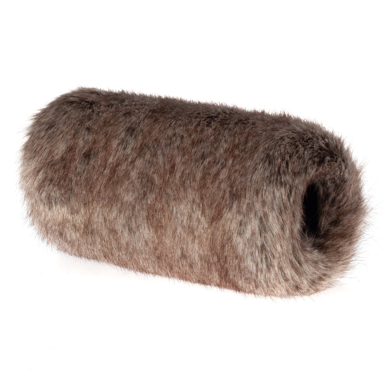 children's light brown Truffle faux fur hand muff  from the wedding collectionby Helen Moore