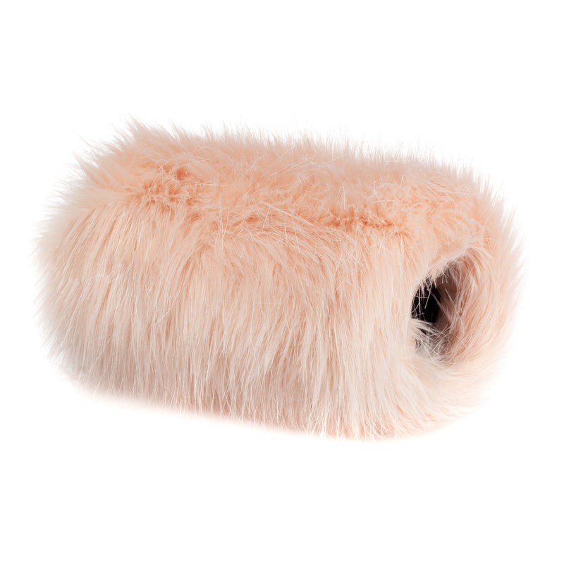 children's Blush pink faux fur hand muff  from the wedding collectionby Helen Moore