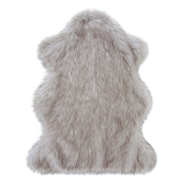 Beige/grey faux fur skin by Helen Moore called Oyster