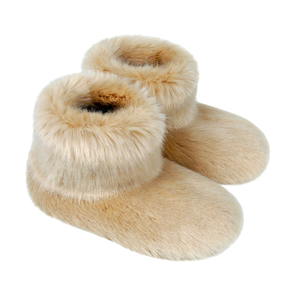 Slipper Boots size 3-4 in Sand Cream by Helen Moore